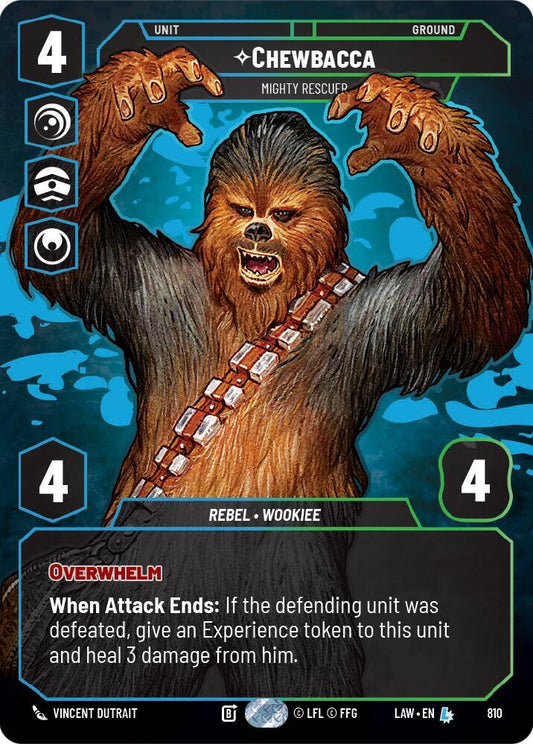 Star Wars: Unlimited A Lawless Time Chewbacca - Mighty Rescuer (Prestige) 810 Legendary Near Mint