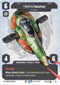 Star Wars: Unlimited A Lawless Time Fett's Firespray - In Pursuit (Prestige) 814 Rare Near Mint