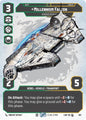 Star Wars: Unlimited A Lawless Time Millennium Falcon - Dodging Patrols (Prestige Foil) 851 Uncommon Near Mint Foil