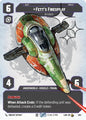 Star Wars: Unlimited A Lawless Time Fett's Firespray - In Pursuit (Prestige Foil) 853 Rare Near Mint Foil