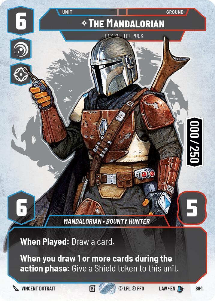 Star Wars: Unlimited A Lawless Time The Mandalorian - Let's See The Puck (Serialized) 894 Legendary Near Mint Foil