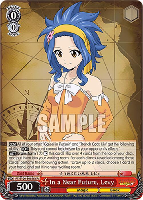 Weiss Schwarz FAIRY TAIL 100 YEARS QUEST In a Near Future, Levy (SR) FT/S120-E055S SR Super Rare Near Mint
