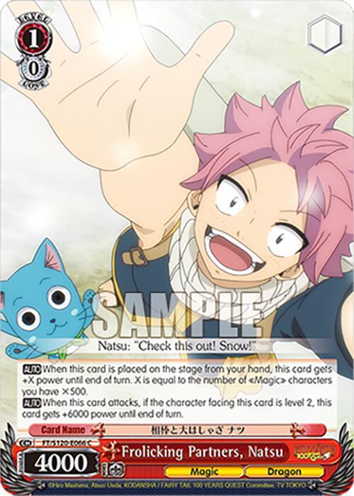 Weiss Schwarz FAIRY TAIL 100 YEARS QUEST Frolicking Partners, Natsu FT/S120-E066 C Common Near Mint