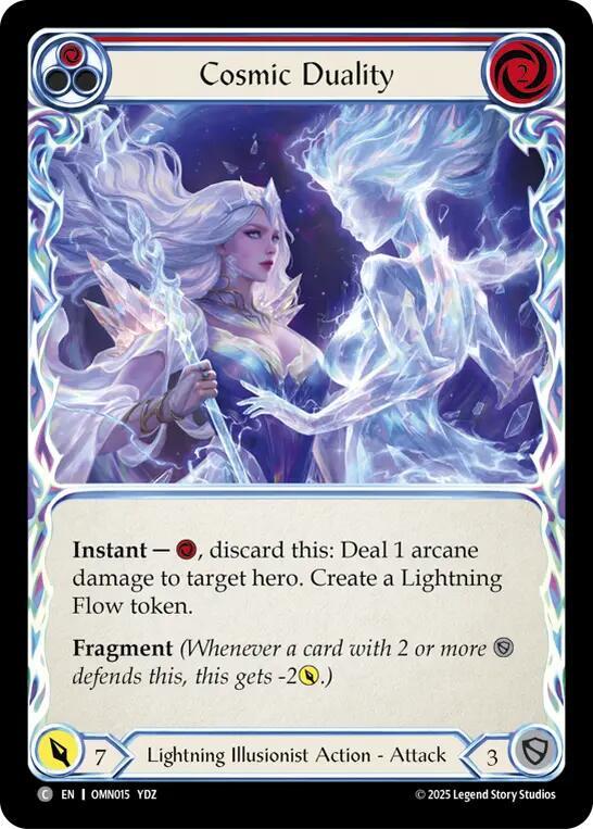 Flesh and Blood TCG Omens of the Third Age Cosmic Duality (Red) #OMN015 Common Near Mint