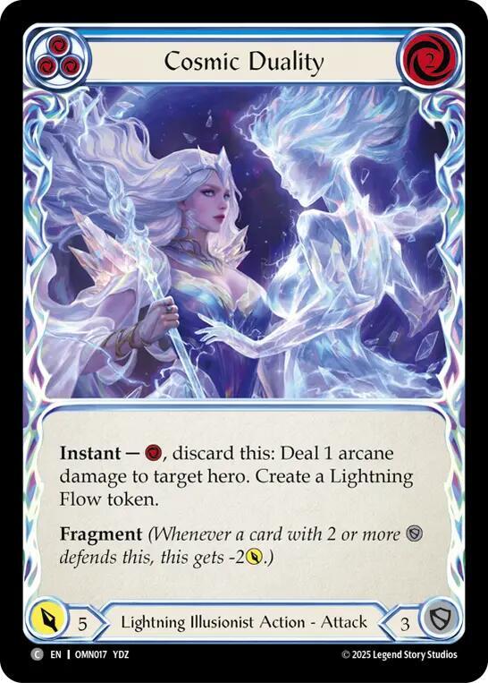 Flesh and Blood TCG Omens of the Third Age Cosmic Duality (Blue) #OMN017 Common Near Mint