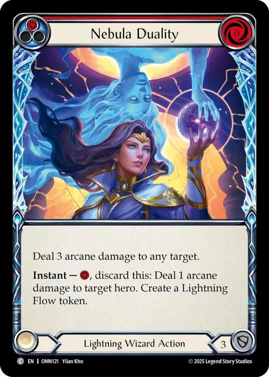 Flesh and Blood TCG Omens of the Third Age Nebula Duality (Red) #OMN121 Common Near Mint