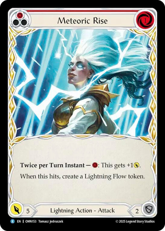 Flesh and Blood TCG Omens of the Third Age Meteoric Rise #OMN153 Rare Near Mint