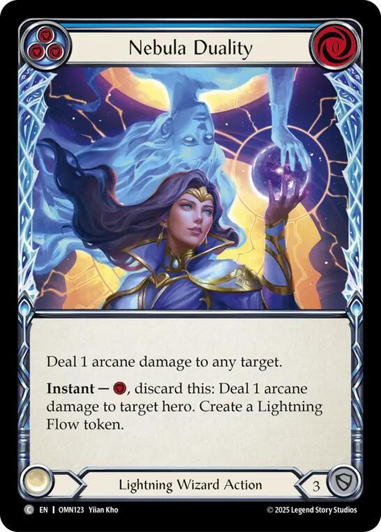 Flesh and Blood TCG Omens of the Third Age Nebula Duality (Blue) #OMN123 Common Near Mint