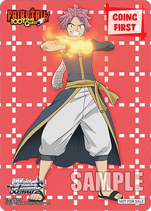 Weiss Schwarz FAIRY TAIL 100 YEARS QUEST Going First (Dragon Slayer of Smoldering Fire, Natsu) Promo Near Mint