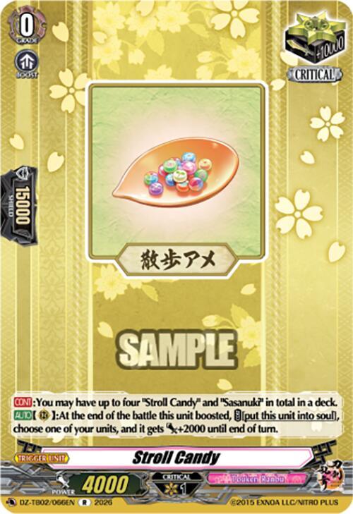 Cardfight Vanguard DZ-TB02: Touken Ranbu Online Stroll Candy DZ-TB02/066EN R Near Mint