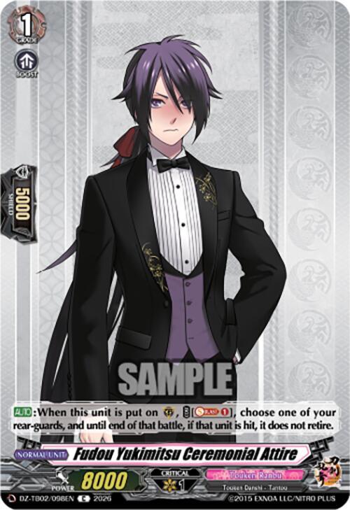 Cardfight Vanguard DZ-TB02: Touken Ranbu Online Fudou Yukimitsu Ceremonial Attire DZ-TB02/098EN C Near Mint
