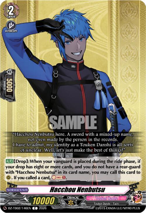 Cardfight Vanguard DZ-TB02: Touken Ranbu Online Hacchou Nenbutsu DZ-TB02/146EN C Near Mint