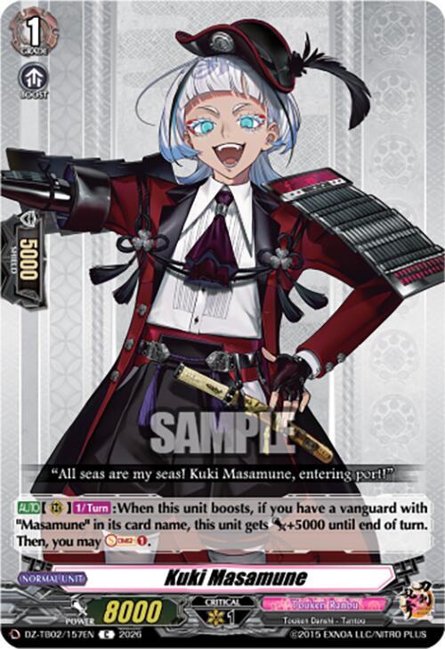 Cardfight Vanguard DZ-TB02: Touken Ranbu Online Kuki Masamune DZ-TB02/157EN C Near Mint