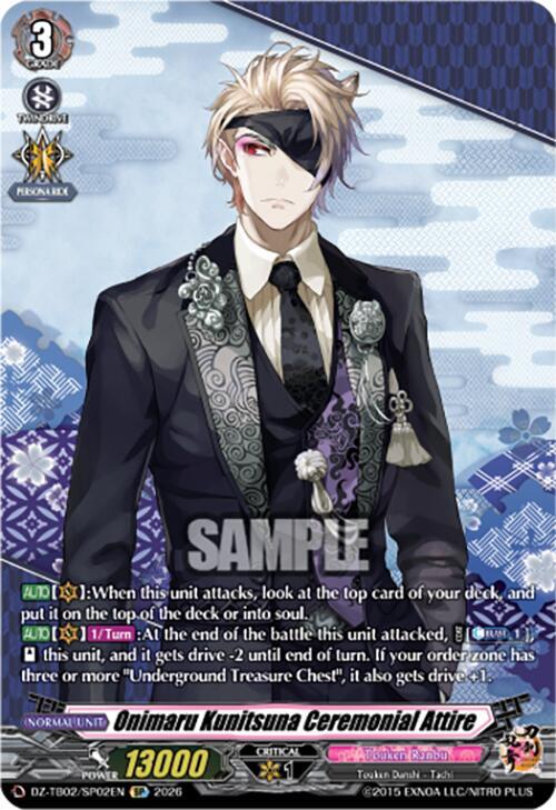 Cardfight Vanguard DZ-TB02: Touken Ranbu Online Onimaru Kunitsuna Ceremonial Attire (SP) DZ-TB02/SP02EN SP Near Mint