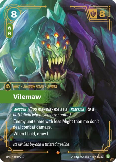 Riftbound: League of Legends Trading Card Game Unleashed Vilemaw 060/219 Epic Near Mint Foil