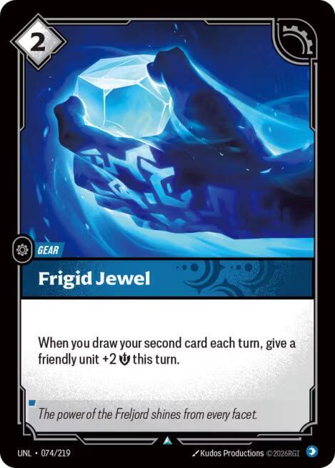 Riftbound: League of Legends Trading Card Game Unleashed Frigid Jewel 074/219 Uncommon Near Mint
