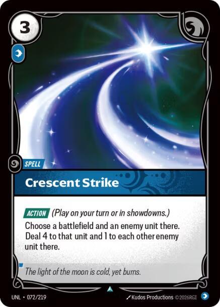 Riftbound: League of Legends Trading Card Game Unleashed Crescent Strike 072/219 Uncommon Near Mint