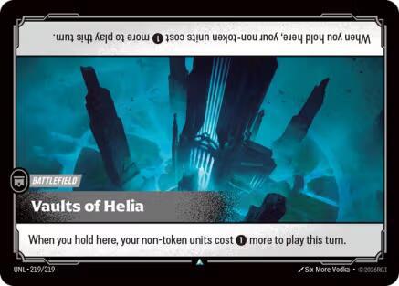 Riftbound: League of Legends Trading Card Game Unleashed Vaults of Helia 219/219 Uncommon Near Mint Foil