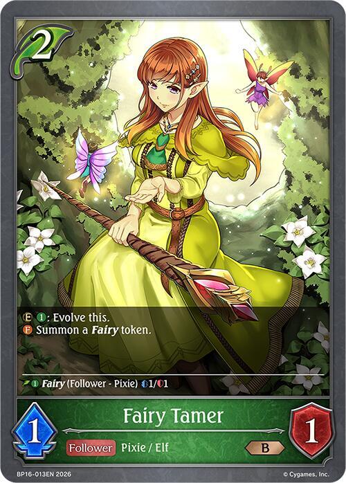 Shadowverse: Evolve BP16: New World Genesis Fairy Tamer BP16-013EN Bronze Near Mint