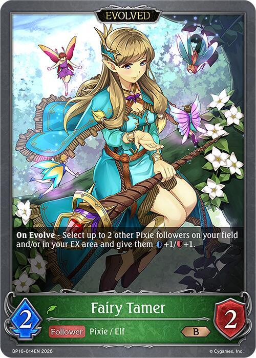 Shadowverse: Evolve BP16: New World Genesis Fairy Tamer (Evolved) BP16-014EN Bronze Near Mint