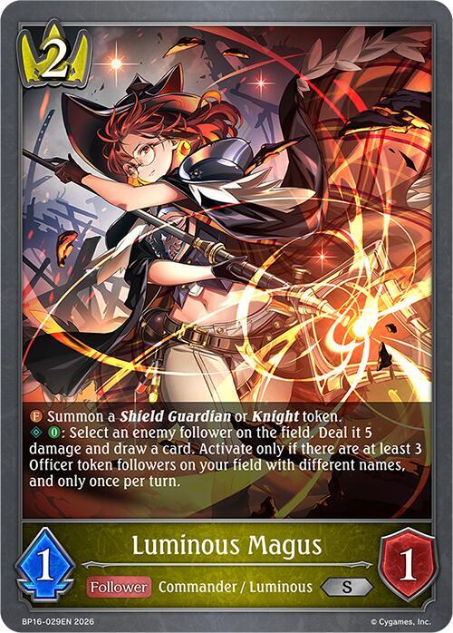 Shadowverse: Evolve BP16: New World Genesis Luminous Magus BP16-029EN Silver Near Mint