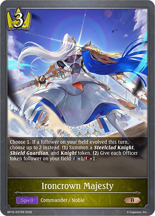 Shadowverse: Evolve BP16: New World Genesis Ironcrown Majesty BP16-037EN Bronze Near Mint