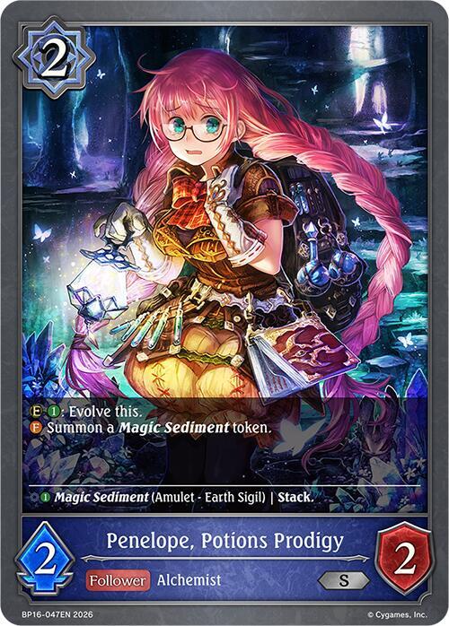 Shadowverse: Evolve BP16: New World Genesis Penelope, Potions Prodigy BP16-047EN Silver Near Mint
