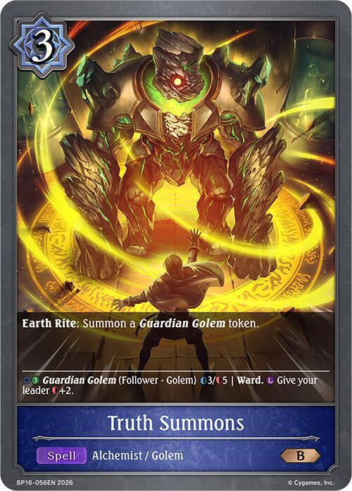Shadowverse: Evolve BP16: New World Genesis Truth Summons BP16-056EN Bronze Near Mint