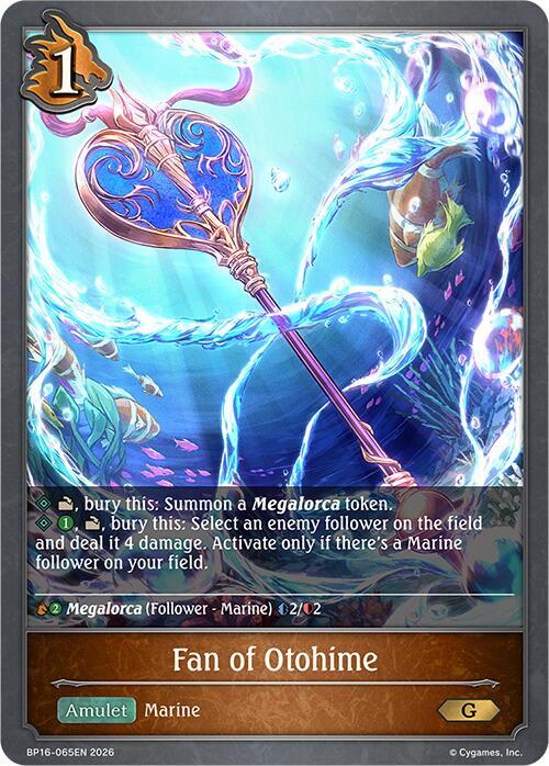 Shadowverse: Evolve BP16: New World Genesis Fan of Otohime BP16-065EN Gold Near Mint