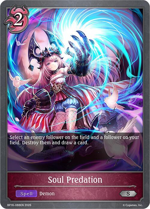 Shadowverse: Evolve BP16: New World Genesis Soul Predation BP16-088EN Silver Near Mint