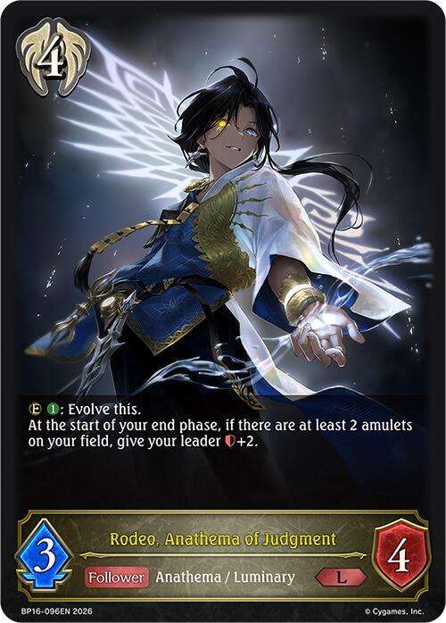 Shadowverse: Evolve BP16: New World Genesis Rodeo, Anathema of Judgment BP16-096EN Legendary Near Mint