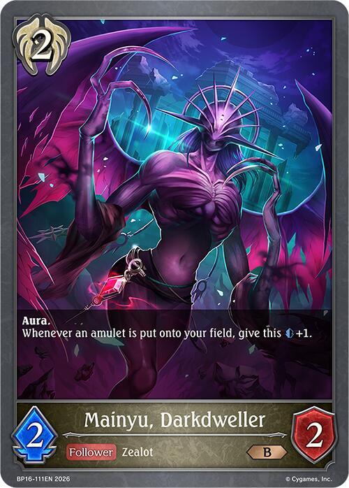 Shadowverse: Evolve BP16: New World Genesis Mainyu, Darkdweller BP16-111EN Bronze Near Mint