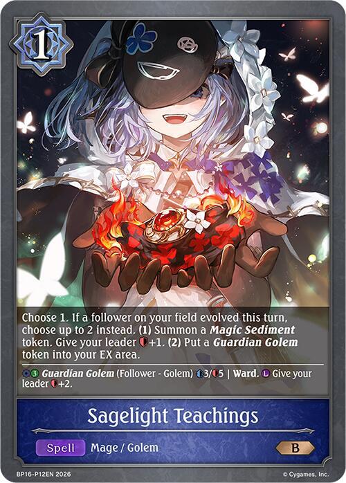 Shadowverse: Evolve BP16: New World Genesis Sagelight Teachings - P12 (Foil) BP16-P12EN Premium Near Mint