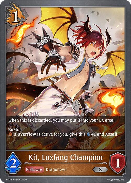 Shadowverse: Evolve BP16: New World Genesis Kit, Luxfang Champion - P15 (Foil) BP16-P15EN Premium Near Mint