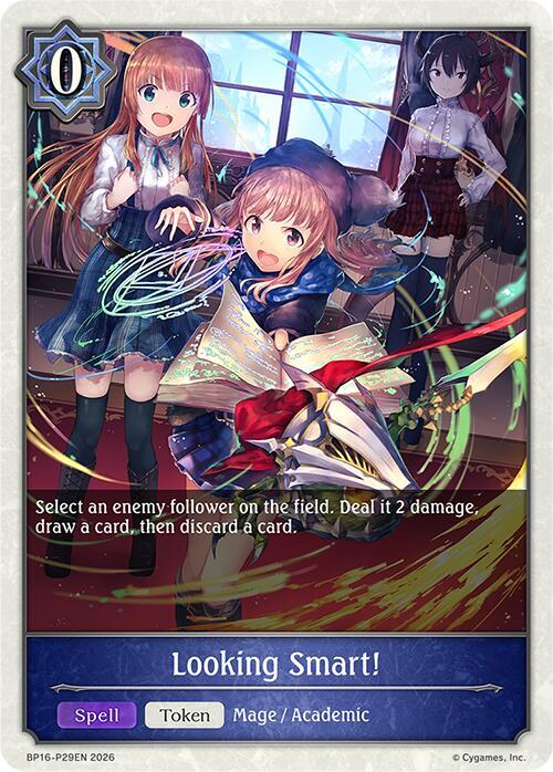 Shadowverse: Evolve BP16: New World Genesis Looking Smart! - P29 (Foil) BP16-P29EN Premium Near Mint