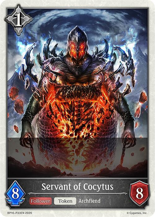 Shadowverse: Evolve BP16: New World Genesis Servant of Cocytus - P33 (Foil) BP16-P33EN Premium Near Mint