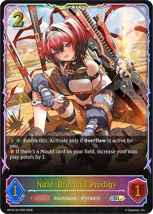 Shadowverse: Evolve BP16: New World Genesis Nirle, Draconic Prodigy (SL) BP16-SL17EN Super Legendary Near Mint