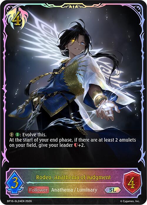 Shadowverse: Evolve BP16: New World Genesis Rodeo, Anathema of Judgment (SL) BP16-SL24EN Super Legendary Near Mint
