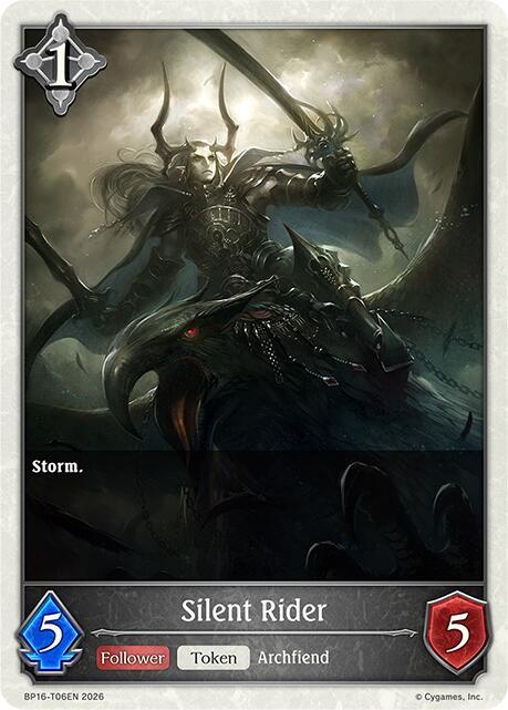 Shadowverse: Evolve BP16: New World Genesis Silent Rider BP16-T06EN None Near Mint