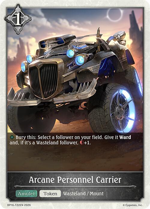 Shadowverse: Evolve BP16: New World Genesis Arcane Personnel Carrier BP16-T22EN None Near Mint