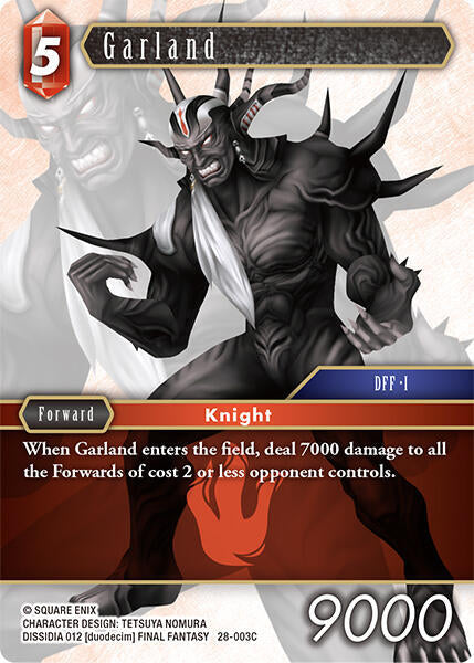 Final Fantasy TCG Dreamlike Oceans Garland 28-003C Common Near Mint