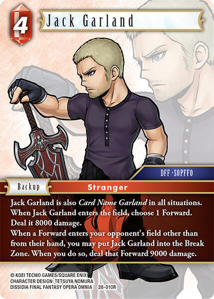 Final Fantasy TCG Dreamlike Oceans Jack Garland 28-010R Rare Near Mint