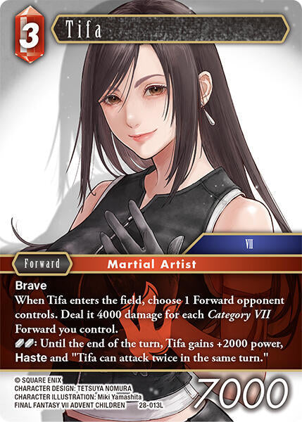 Final Fantasy TCG Dreamlike Oceans Tifa 28-013L Legend Near Mint