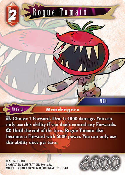 Final Fantasy TCG Dreamlike Oceans Rogue Tomato 28-014R Rare Near Mint Foil