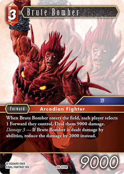 Final Fantasy TCG Dreamlike Oceans Brute Bomber 28-019R Rare Near Mint Foil