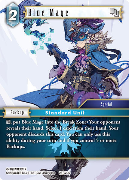 Final Fantasy TCG Dreamlike Oceans Blue Mage 28-020C Common Near Mint Foil