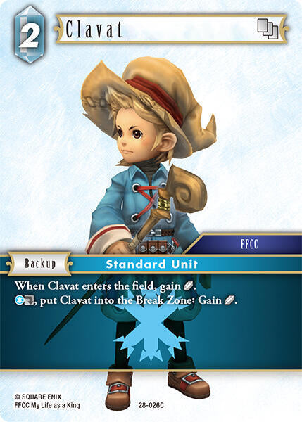 Final Fantasy TCG Dreamlike Oceans Clavat (026) 28-026C Common Near Mint Foil