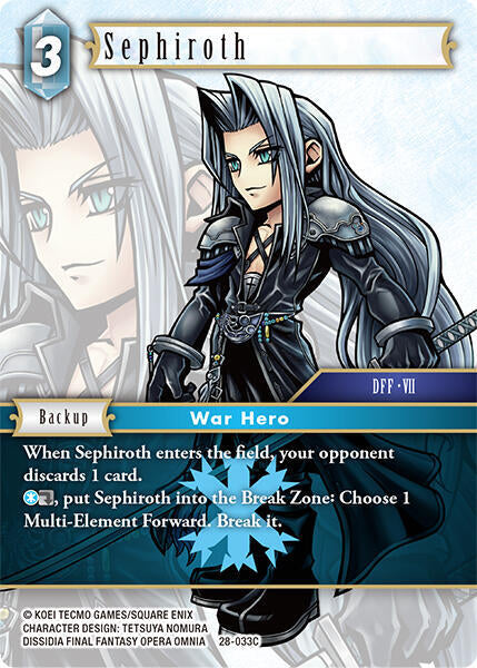 Final Fantasy TCG Dreamlike Oceans Sephiroth 28-033C Common Near Mint Foil