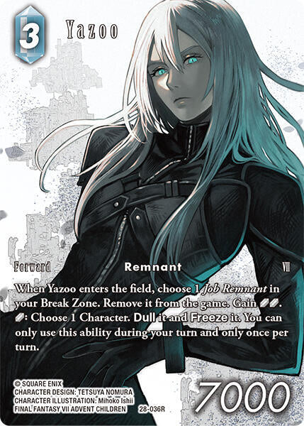 Final Fantasy TCG Dreamlike Oceans Yazoo (Full Art) 28-036R Rare Near Mint Foil