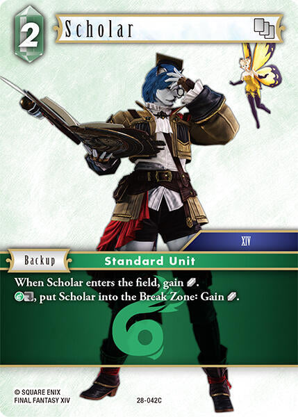 Final Fantasy TCG Dreamlike Oceans Scholar 28-042C Common Near Mint